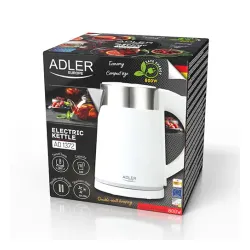 ADLER AD 1372 0,6 l - czajnik elektryczny bezprzewodowy plastikowy
