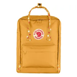 Fjallraven Kanken-ochre sırt çantası / konfeti deseni