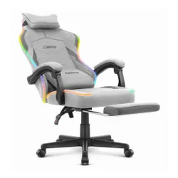 Fotel gamingowy CABRO C502 LED Szary