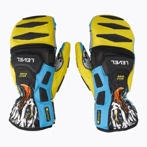 Rękawice narciarskie Level SQ CF Mitt yellow/blue