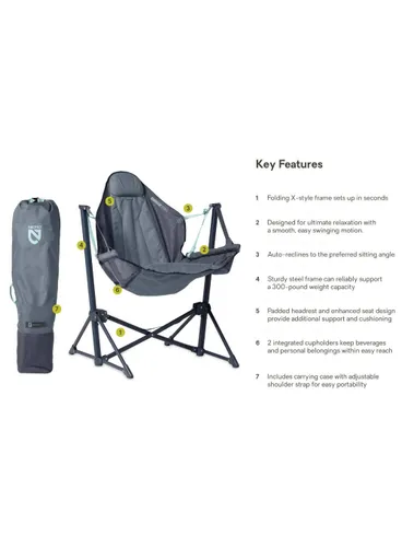 Krzesło turystyczne Nemo Stargaze™ EVO-X Folding Reclining Camp Chair - ombre blue