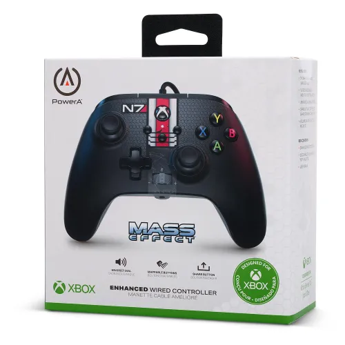 Pad PowerA Enhanced Mass Effect N7 do Xbox Series X/S, Xbox One, PC Przewodowy