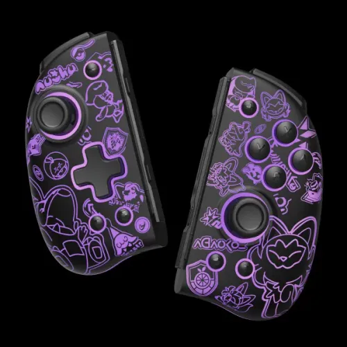 Kontroler FUNLAB Luminous Joy-Pad Scarlet & Violet do Nintendo Switch Bezprzewodowy