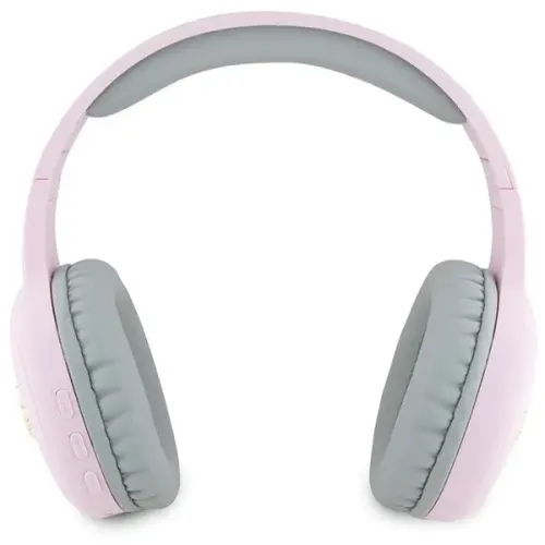 Słuchawki bezprzewodowe Hello Kitty HKBHA1BKHLMP Metal Logo Oval Shape Nauszne Bluetooth 5,3 Różowy