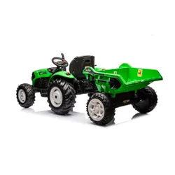 Traktor Na Akumulator Dla Dziecka Hc-306 24V 2X95W Przyczepa Eva LED Pilot