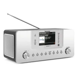 Radioodbiornik TechniSat DigitRadio 574 IR Radio FM DAB+ Internetowe Bluetooth Srebrny