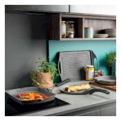 TOGNANA PureRoq 34 x 24 cm - patelnia grillowa nieprzywierająca ze składaną rączką