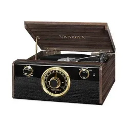 Gramofon VICTROLA RETRO VTA-240-MAHEU Ciemnobrązowy