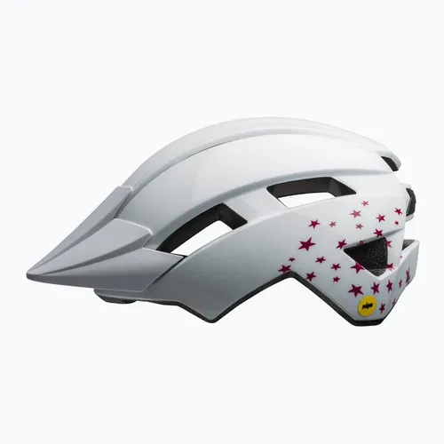 Kask rowerowy dziecięcy Bell Sidetrack II Integrated Mips Jr white stars