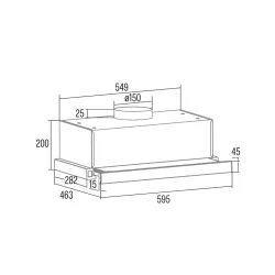Okap Cata TFB-5160 WH 60cm