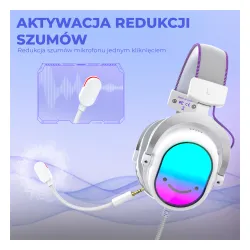Słuchawki przewodowe z mikrofonem Fifine AmpliGame H16 Nauszne Biały