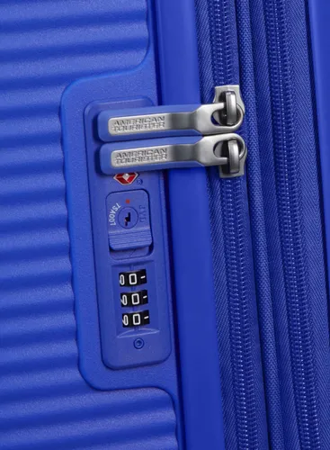 Walizka średnia Soundbox American Tourister - cobalt blue