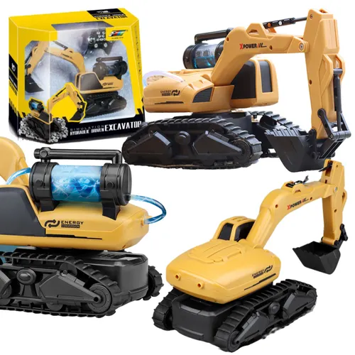 DUŻA HYDRAULICZNA KOPARKA ŁYŻKA ZDALNIE STEROWANA NA PILOT RC ŚWIATŁO LED F2