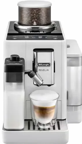 Automatyczny ekspres do kawy DELONGHI Rivelia EXAM 440.55.W Kawa mrożona (2 wymienne zbiorniki kawy)