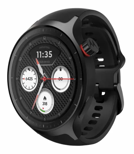 Smartwatch Motorola Moto Watch Funkcje AI 47mm GPS Czarny