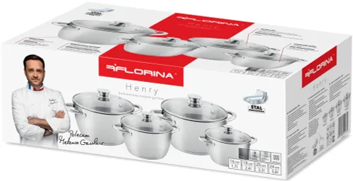 Zestaw garnków FLORINA Henry 5K6542 (8 elementów)