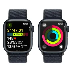 Apple Watch 9 GPS + сотовый 41 мм алюминиевый Север / Север Спортивный ремешок