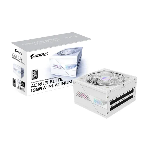 Zasilacz Gigabyte GP-AE1000PM PG5 ICE PCIE5.0 120mm 80+Platinum Biały