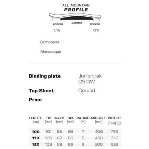 Narty Salomon QST Junior S + wiązania C5 GW J75 P 2026