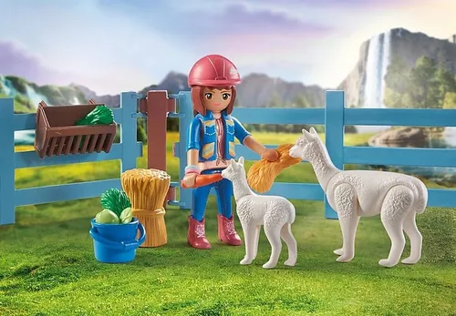 Playmobil Набор фигурок лошадей 71353 Амелия и Шепот с конюшней