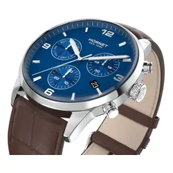 Zegarek HORNET Minskoff NFC 43mm Srebrno-brązowy