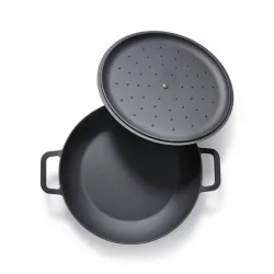 SKOTTSBERG Cast Iron 31,5 cm - patelnia żeliwna na ognisko nieprzywierająca z pokrywką