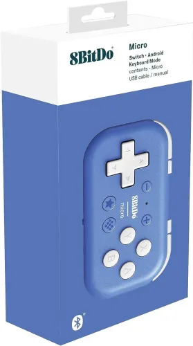 Pad 8BitDo Micro Bluetooth do Nintendo Switch Android Niebieski