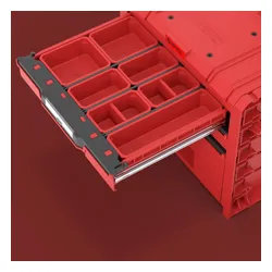 Skrzynka narzędziowa QBRICK System PRO Cart 2.0 Plus Drawer 3 Red Ultra HD Custom