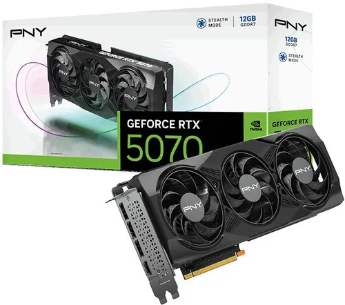 Karta graficzna PNY GeForce RTX 5070 Triple Fan 12GB DLSS 4