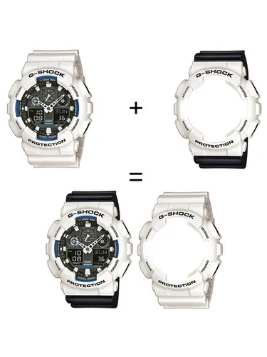 Casio Zegarek SET GA-100B-7AER + BEZEL 10395292 + PASEK 10347688
