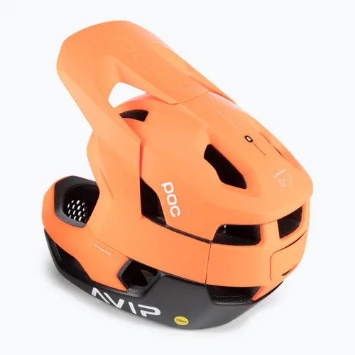 Kask rowerowy POC Otocon Race MIPS fluorescent orange avip/uranium black matt