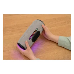 Głośnik mobilny XMUSIC BTS860 Bluetooth, Moc 40W, IP66, Akumulator 5000 mAh,  Radio FM, Szary