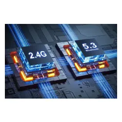 Słuchawki bezprzewodowe z mikrofonem Marvo Pulz 80W HG9084W Nauszne Czarno-żółty