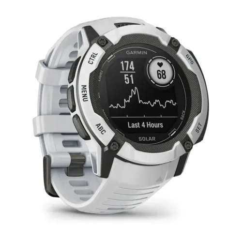 Smartwatch Garmin Instinct 2X Solar 50mm GPS Biały