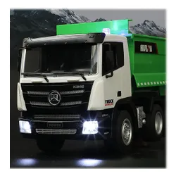 Zdalnie sterowany samochód COIL ciężarowy wywrotka ciężarówka skala 1:18 zielony