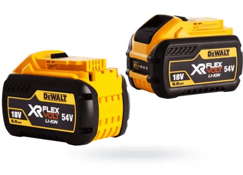Zestaw 2 akumulatorów 9.0Ah i ładowarki 4A DeWalt FLEXVOLT DCB132X2