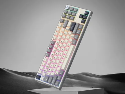 Klawiatura ROYAL KLUDGE R87 Pro Half Grey Brown Switch