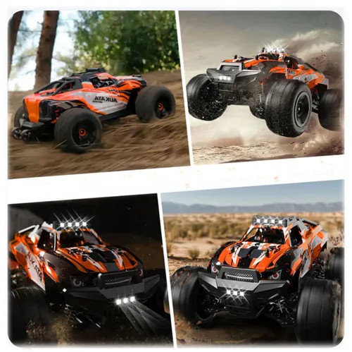 Zdalnie sterowany samochód COIL terenowy Auto 4x4 pilot terenowy 40km/h duży na  pilota pomarańczowy 1:8