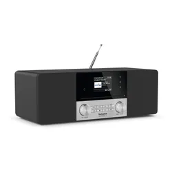 Radioodbiornik TechniSat DigitRadio 3 IR Radio FM DAB+ Internetowe Bluetooth Czarno-srebrny