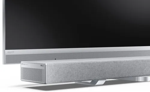 Soundbar SHARP HT-SBW55121 Srebrny 5.1.2-kanałowy, Bezprzewodowy Subwoofer, HDMI eARC, Dolby Atmos, 4K, BT