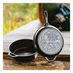 LODGE Wanderlust 27 cm 2 szt. - patelnie żeliwne