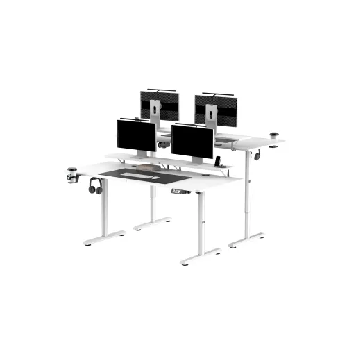 Biurko Ultradesk HIGHLANDER XXL 160cm Regulacja wysokości Biały