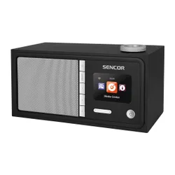 Radioodbiornik Sencor SIR 5000WDB Radio FM DAB+ Internetowe Bluetooth Czarno-srebrny