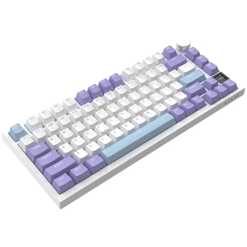 Klawiatura mechaniczna Ajazz AK820 Pro Flying Fish Switch Biało-fioletowy