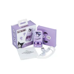 Słuchawki bezprzewodowe OTL Technologies Kuromi TWS Slide Earphones Douszne Bluetooth 5.3 Fioletowy