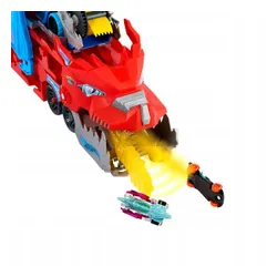 HOT WHEELS DUŻY TRANSPORTER AUTEK 2w1 PODWÓJNY SMOK + 2 autka JBM72