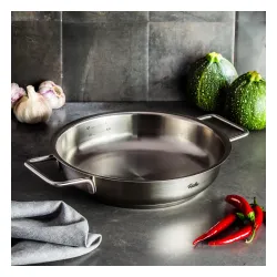 FISSLER Pure Collection 24 cm - patelnia ze stali nierdzewnej