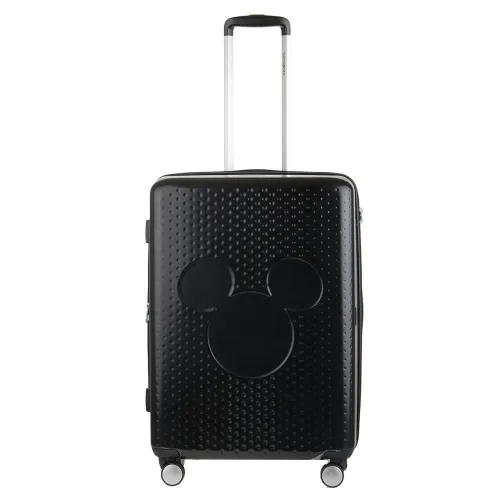 Walizka średnia poszerzana Samsonite Mickey Pixel - black