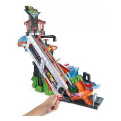 Hot Wheels Mega Myjnia Samochodowa City Color Shifers - Atak Krokodyla