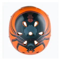 Kask rowerowy dziecięcy Hornit Spider orange/black